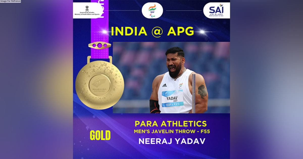 Asian Para Games: Neeraj Yadav bags gold in Men's Javelin Throw F55, sets new Para Games Record